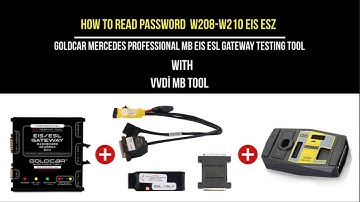 HOW TO READ PASSWORD W208 \ W210 EIS EZS VVDI MBTOOL+ GOLDCAR PRO EIS ESL TESTING TOOL