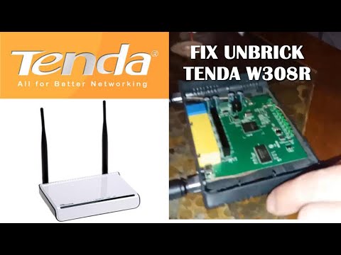 Tenda W308R Router Unbrick Using CH341A USB Programmer