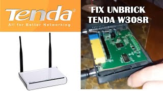 Tenda W308R Router Unbrick Using CH341A USB Programmer