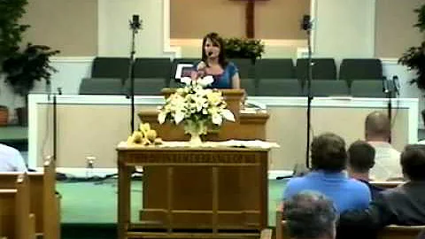 Shelley singing "Take These Burdens"