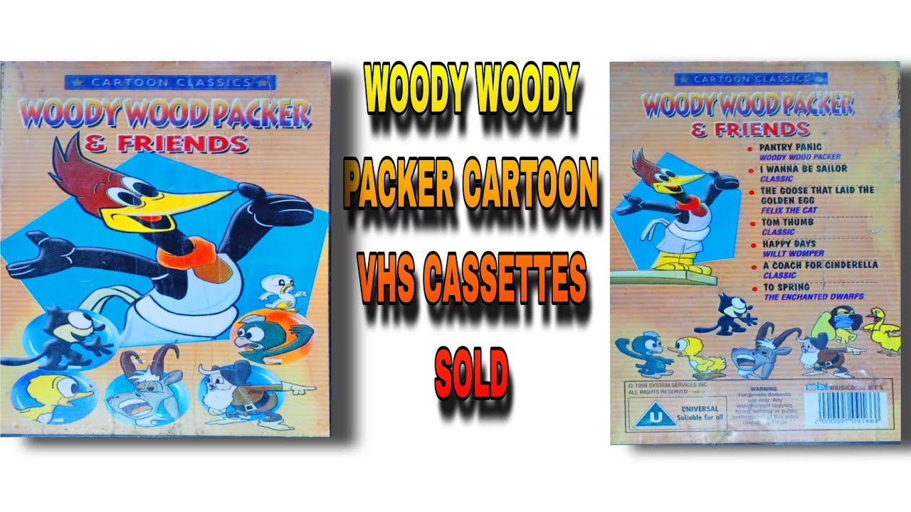 WOODY WOODY PACKER CARTOON MOVIE VHS CASSETTES SOLD GUJARAT TO MAHARASHTRA 