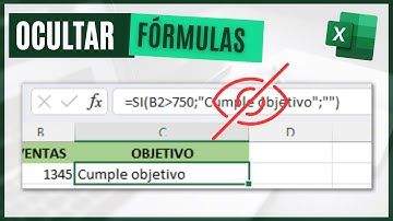Cómo OCULTAR FÓRMULAS en Excel