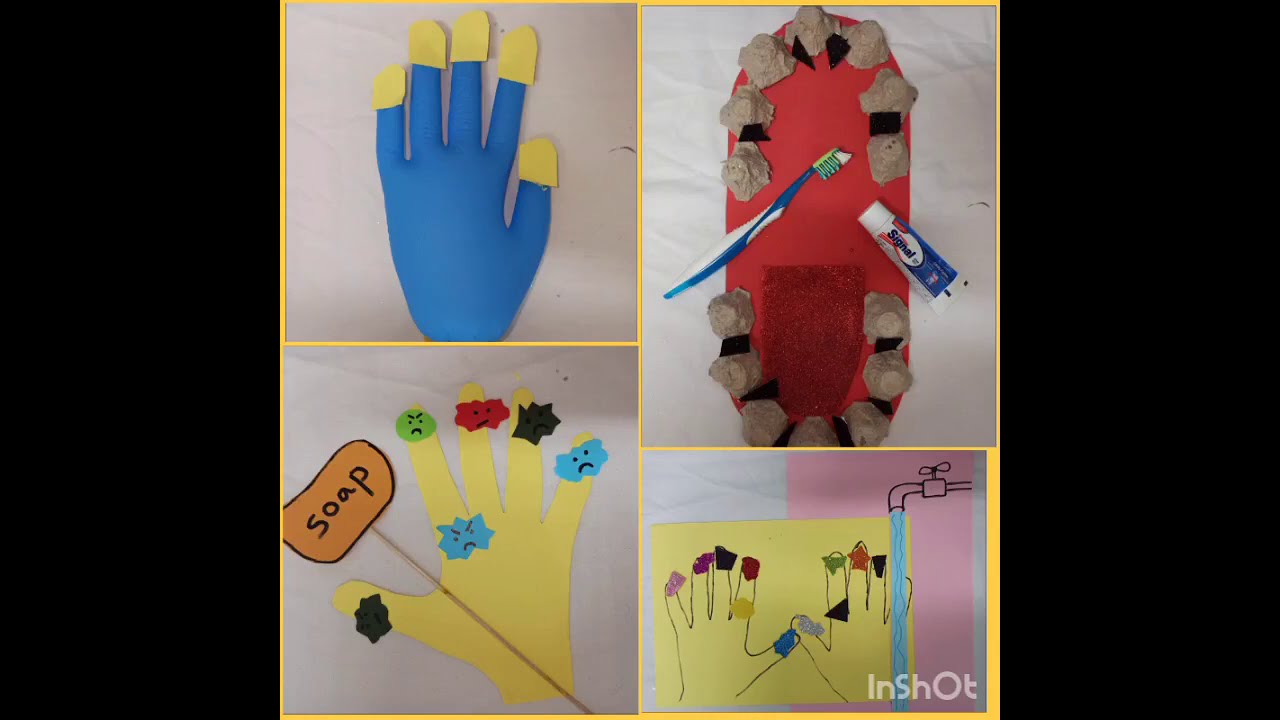 ٤ أنشطة منتسوري للأطفال عن النظافة الشخصية (غسل اليدين-الاظافر-الصابون-الاسنان) بادوات بسيطة