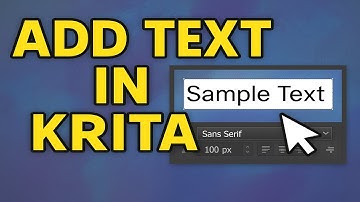 How To Add Text In Krita (2025)