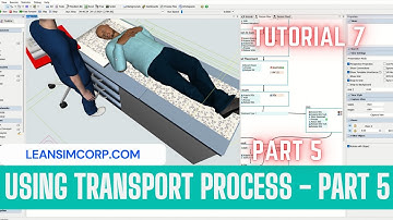 Using transport process flow tutorial | Flexsim Tutorial | part 5 #leansimcorp