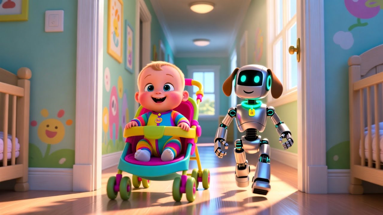 Bouncing Baby on Wheels🌀🍼 | Kids Fantasy Song | Learn Movement and Happy Routines