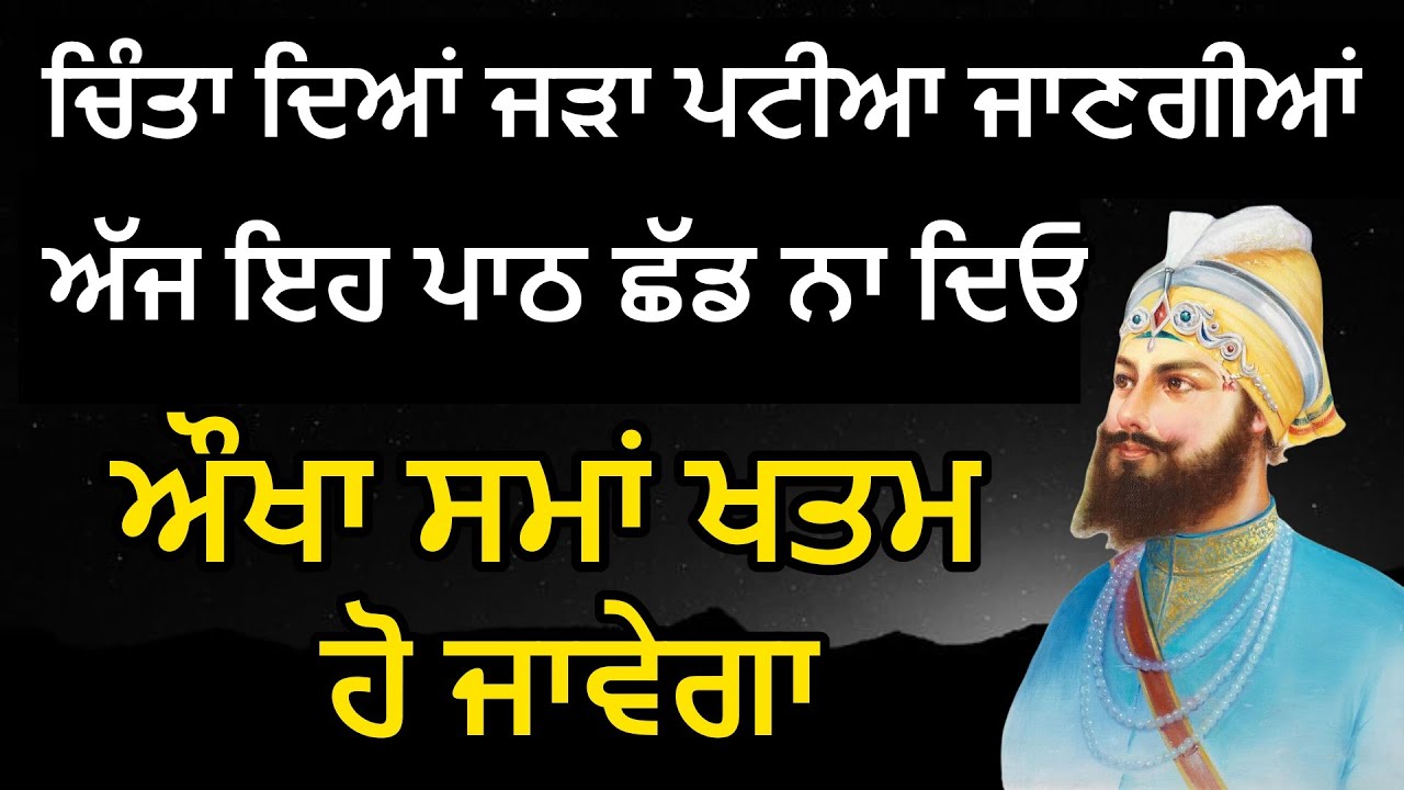 ਭਾਗਾਂ ਵਾਲੇ ਸੁਣਨਗੇ | ਚਿੰਤਾ ਦਿਆਂ ਜੜਾ ਪਟੀਆ ਜਾਣਗੀਆਂ | ਸਾਰੇ ਰੁੱਕੇ ਹੋਏ ਕੰਮ ਚੱਲ ਪੈਣਗੇ | Gurbani Kirtan Path