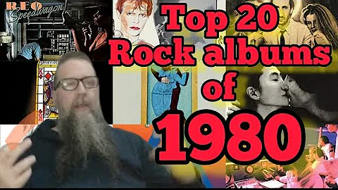 Top 20 Rock Albums of 1980 (David Bowie, U2, Queen, Pat Benatar, Genesis, Billy Joel, Ramones)