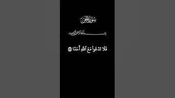 سورة الجن _ آية (١٨ ~ ٢١) _ القارئ ماهر المعيقلي #القرآن_الكريم #ماهر_المعيقلي #سورة_الجن #طمأنينة