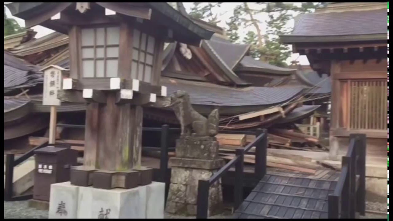熊本地震被害状況Kumamoto earthquake damage situation20160416②  YouTube