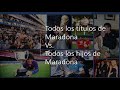 Duelo de Datos: Todos los títulos de Diego Maradona Vs Todos sus Hijos ¿Qué tiene más?