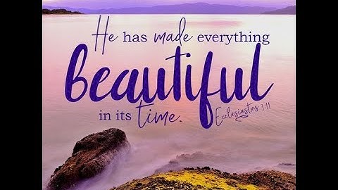 SUY NIỆM - THIÊN CHÚA LÀM ĐÚNG THỜI ĐÚNG LÚC − Lm. Giuse Nguyễn Trọng Sơn