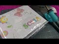Luva/Capa plástica para mini álbum scrapbook usando a Fuse
