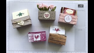 Loving the Wood Crate and Wood Words from Stampin' Up!