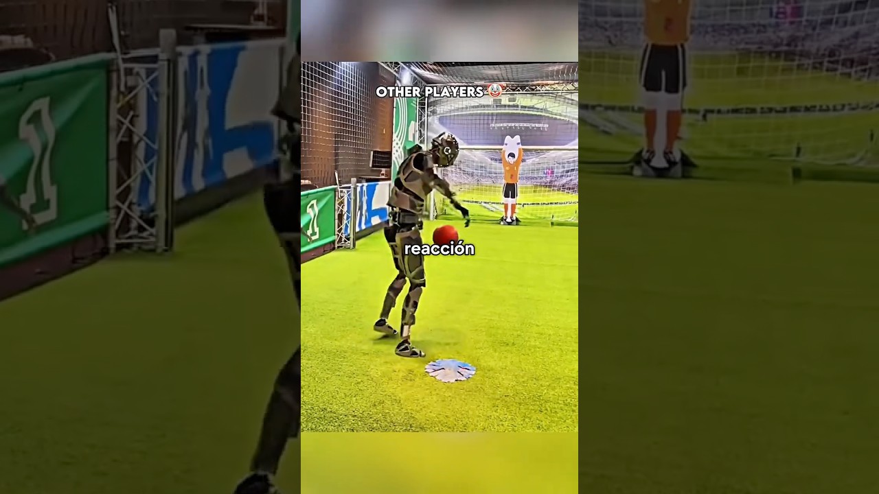 EL ÚNICO FUTBOLISTA que logró MARCARLE a un PORTERO ROBOT #futbol #Messi #Neymar #Griezmann#cr7