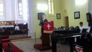 Jasmin Ruokolainen from Finland at CNI Wesleyan Church Kolkata, India