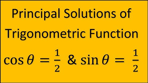 principal value of trigonometric functions | principal solution of trigonometric equation in hindi