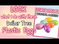 LOOK what I do with these Dollar Tree PLASTIC EGGS | EASY DIY UNDER $5