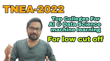TNEA-2022 | AI & Data Science  machine learning | Top Colleges | Phase-2@vivekmathsscience1013