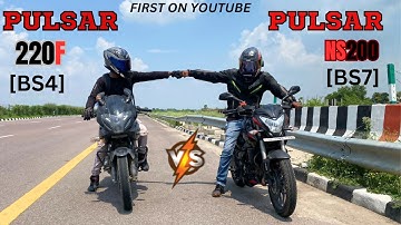 2023 Pulsar NS200 BS7 vs Pulsar 220F BS4 Drag Race | First On YouTube |