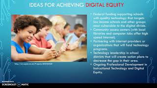 Digital Equity in Schools, By: Cynthia Merchant