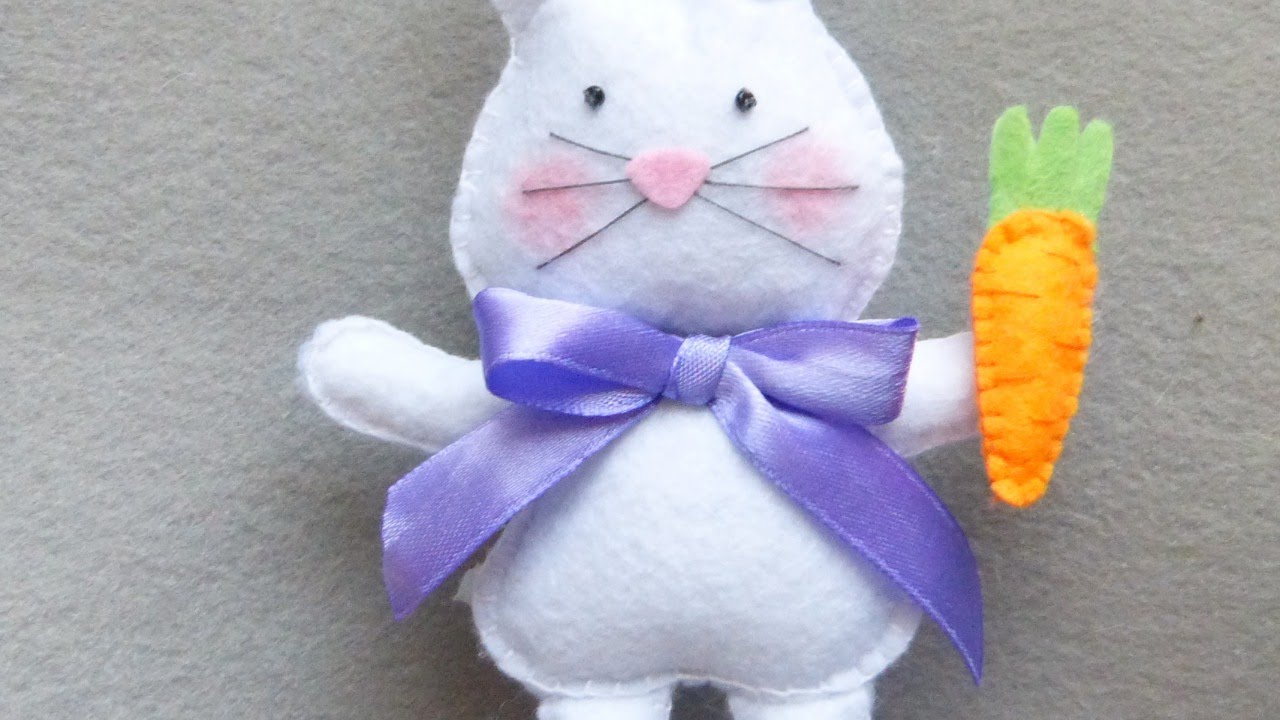 Make a Pretty Felt Easter Bunny DIY Crafts Guidecentral YouTube