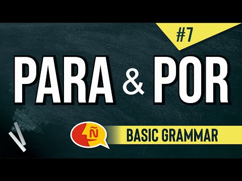 The uses of PARA and POR in spanish | How to differentiate between them?