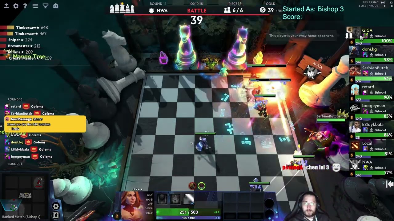 6 Assassins 4 Taurens/Nagas! Dota Auto Chess! Season 36!