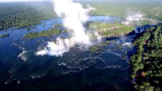 Iguazu Falls (Waterfalls) Rarely and amazing drone video (7:00am in the morning) iguacu