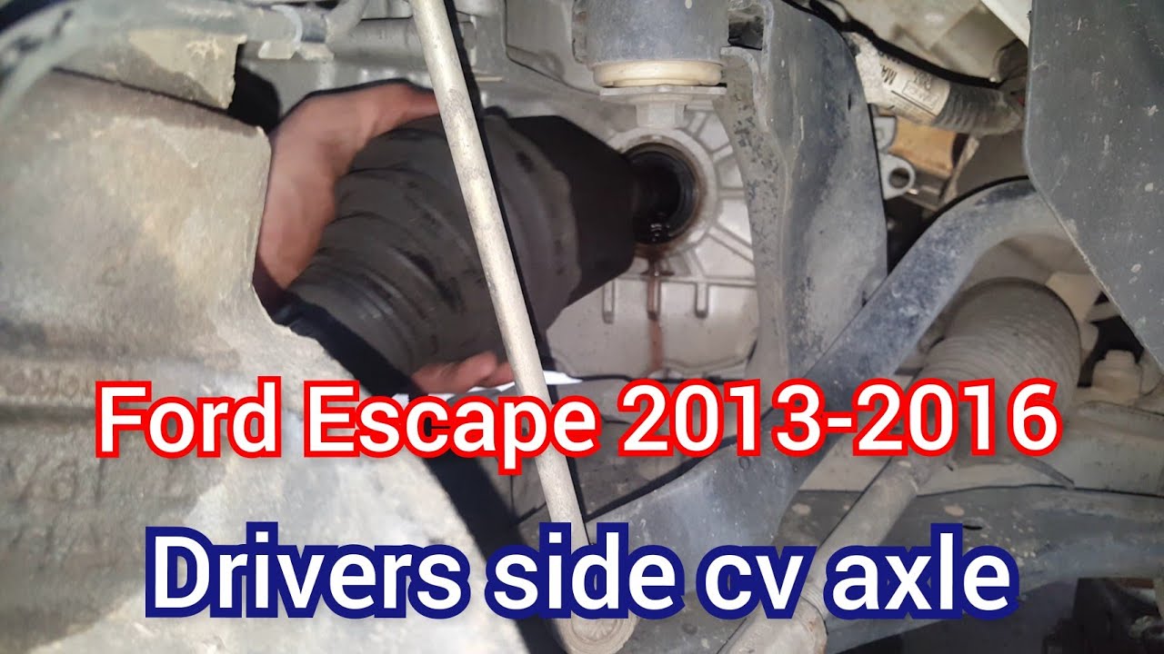 How to replace the drivers side cv axle on a 2013 ford escape - YouTube