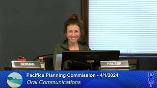 PPC 4/1/24  Pacifica Planning Commission Meeting  April 1, 2024