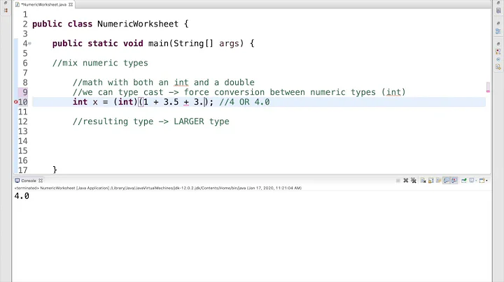 Working with Numeric Types, Math, and Type Conversion