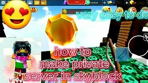 how to make unlimited private servers in skyblock || #blockmango