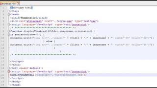 Web Site Development (#16): JavaScript Thumbnails