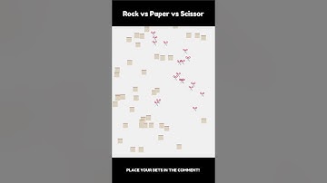 Rock Paper Scissor Round 22 #asmr #animated #animation #speed #rockpaperscissors #simulation #adhd