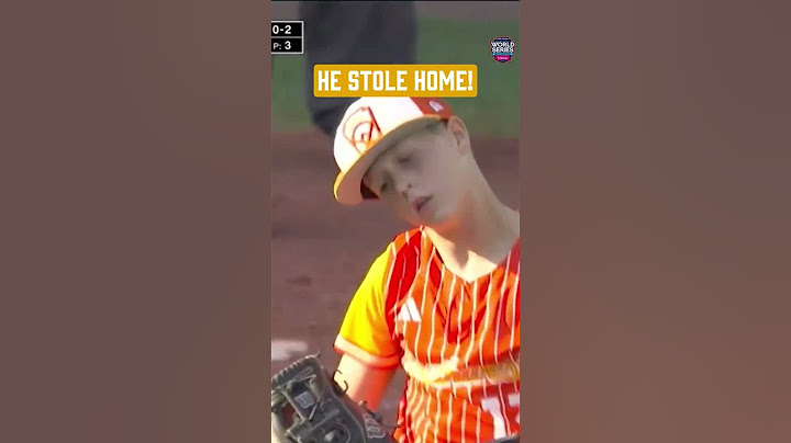 STOLE HOME IN THE LITTLE LEAGUE WORLD SERIES!