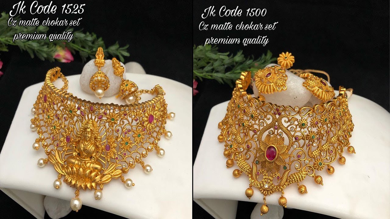 new arrival one gram gold choker 
