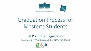 Graduation Process for Master