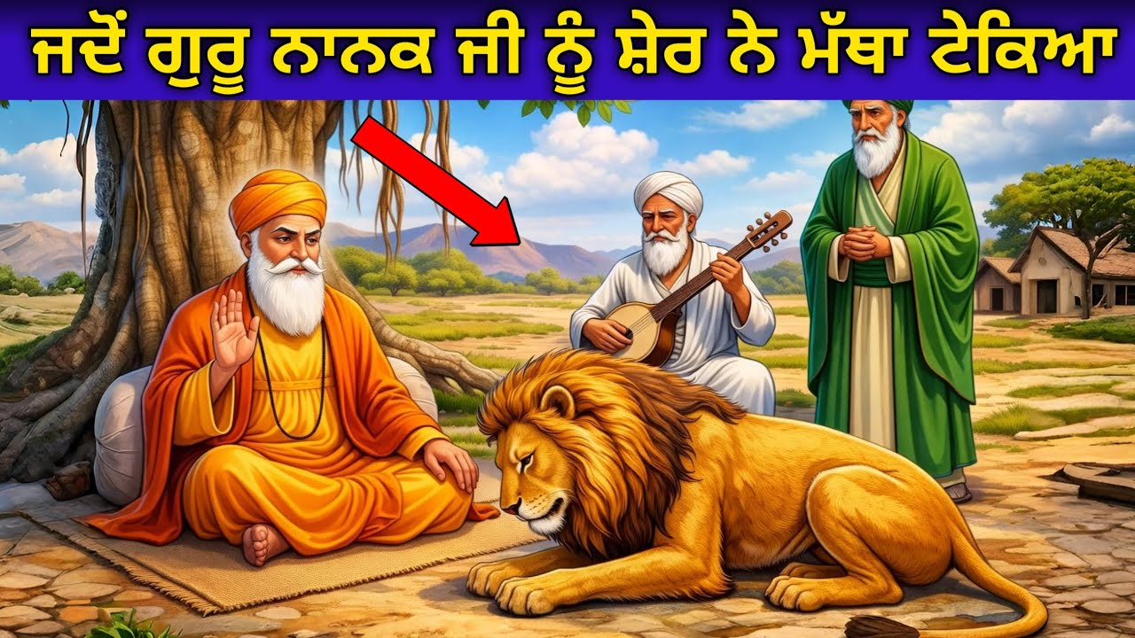ਜਦੋਂ ਗੁਰੂ ਨਾਨਕ ਜੀ ਨੂੰ ਸ਼ੇਰ ਨੇ ਮੱਥਾ ਟੇਕਿਆ | Guru Nanak Dev Ji Sakhi | Katha 