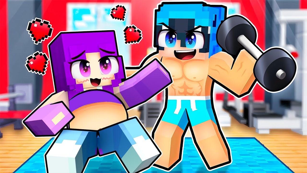 Minecraft'ta Şişman Lia ve Kaslı Moni YASAK AŞK!