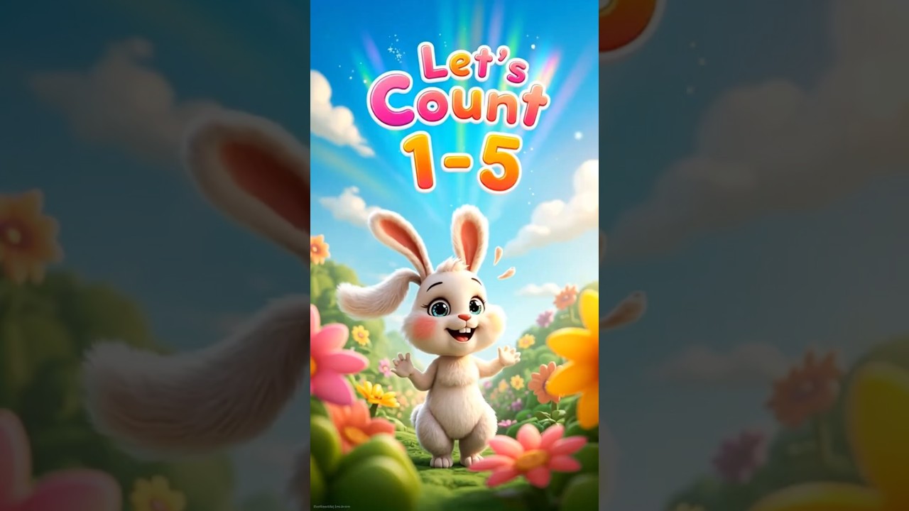 Counting 1 to 5 with Bunny | Counting Fun for Kids! 