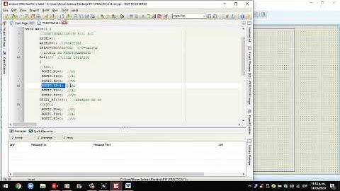 PRACTICA 11 SEMÁFORO DE CRUCE CON PIC16F887 EN LENGUAJE C MIKRO C/PROTEUS
