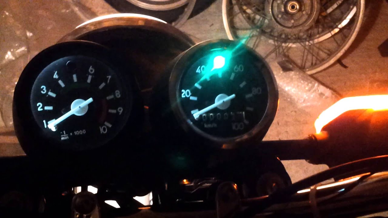 Set Tachometer + Bulbs 12V for Simson S50 S51 S70 - (6-Piece