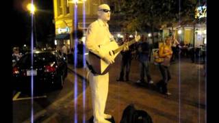 Street performers in Asheville, NC
