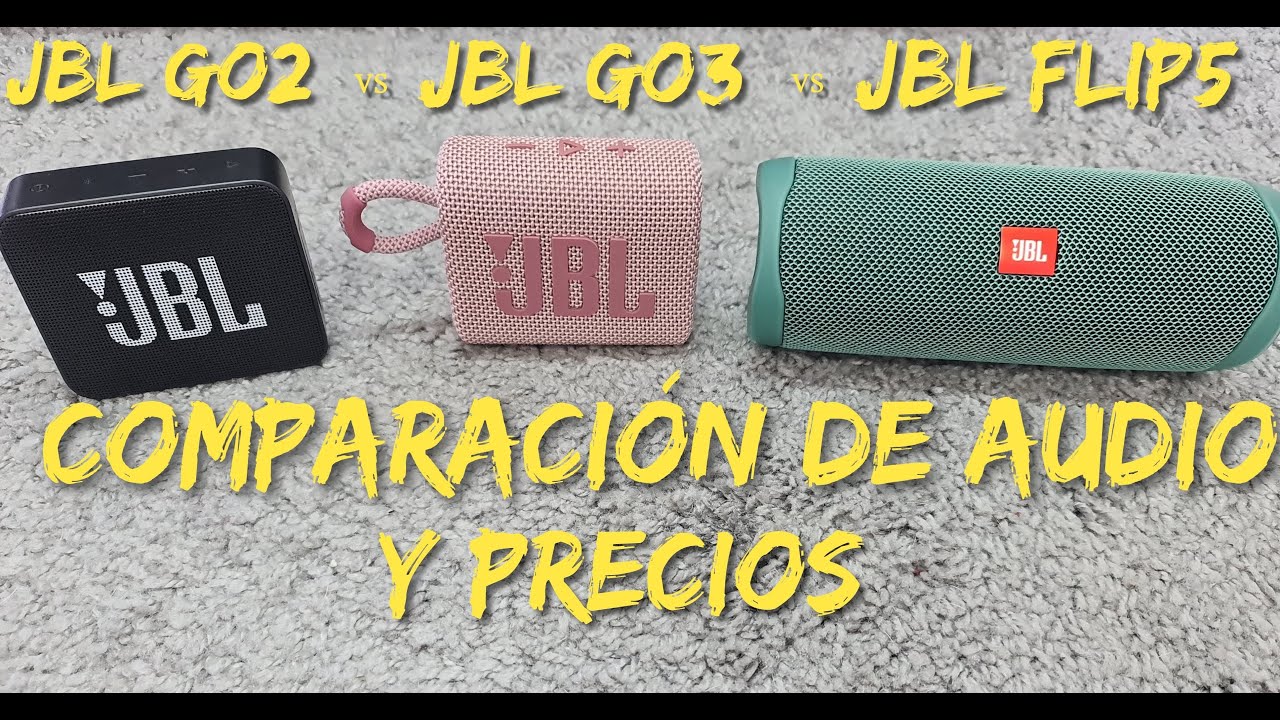 JBL FLIP5 vs JBL GO3 vs JBL GO2 // Comparación de Audio-Precios