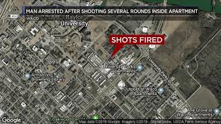 Man arrested after shooting several rounds inside of Waco apartment