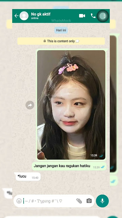 POV JANGAN JANGAN KAU MENOLAK CINTAKU || fake chat || Ib Tiktok jejezcx #whatsmock #fypシ #fakechat