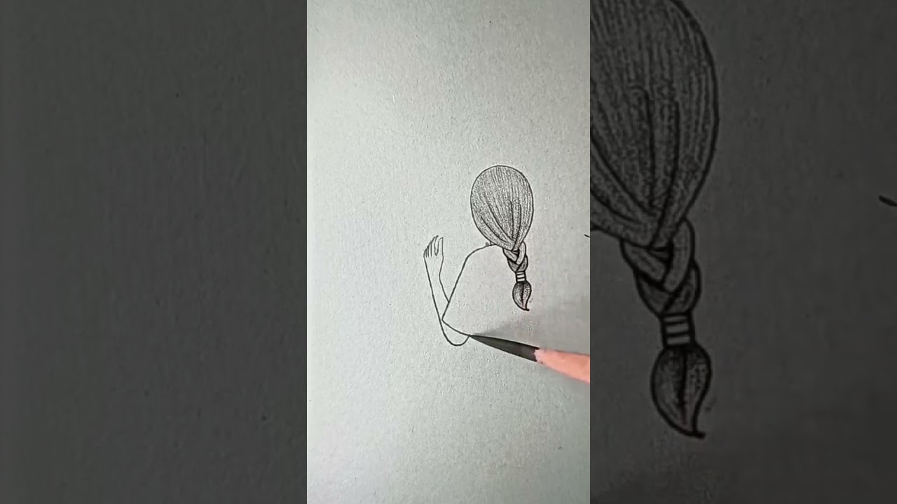 beautiful 🥰🥰 girl# short art scatch - YouTube