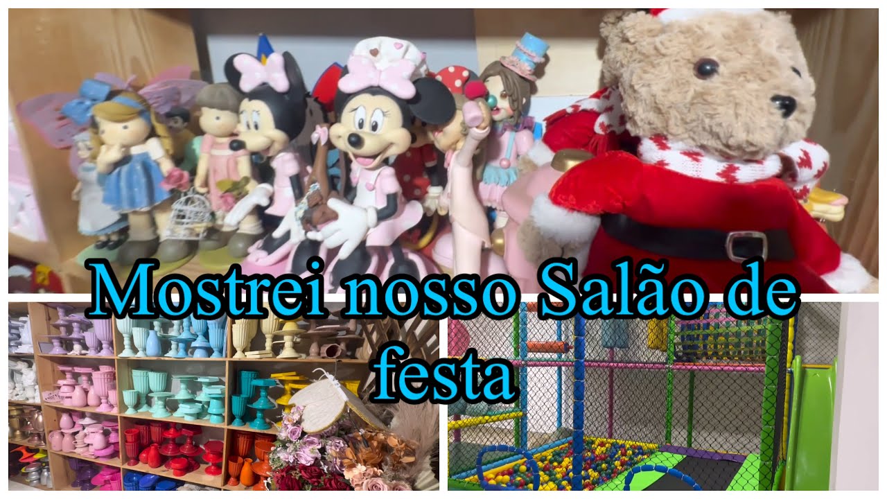 Resultado da nossa loja em casa ! Mostrei como esta o salão de festa