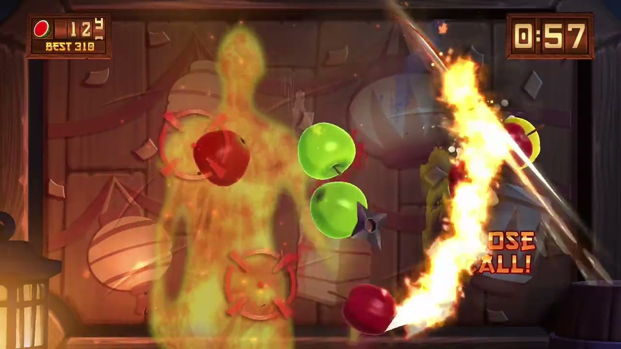 Fruit Ninja Kinect 2 (Playing)